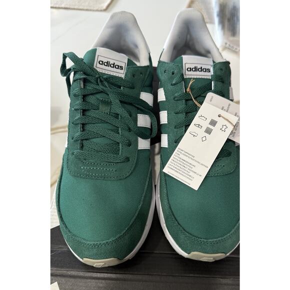 Adidas Run 60s 2.0 Collegiate Green Cloud White Mens 10.5M With Box main image 9